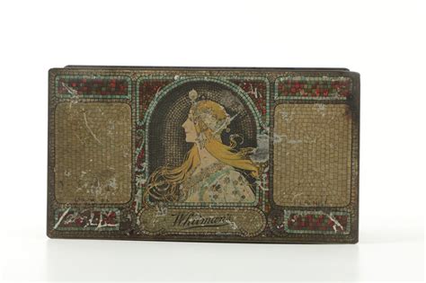 whitman's art nouveau tin box